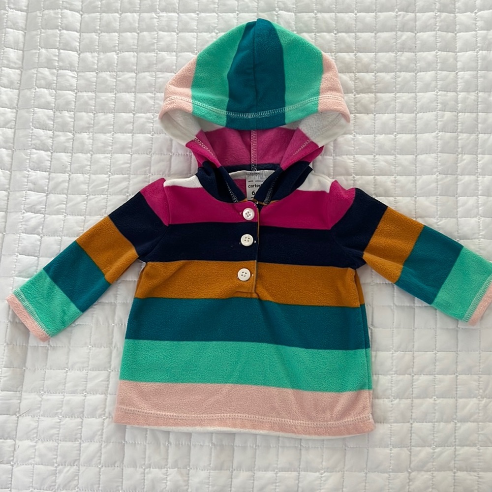 Carter’s Striped Baby Fleece size 6 months